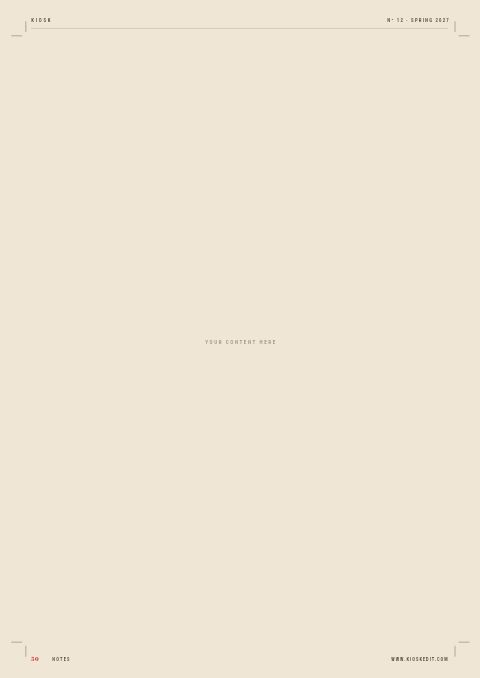 Magazine Style — Framed Blank page