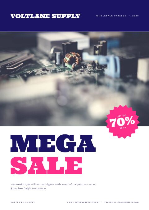 Mega Sale — Cover · band page