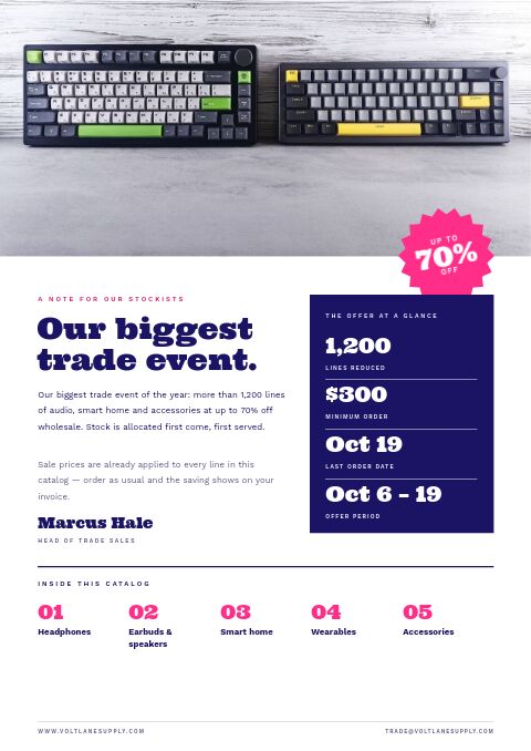 Mega Sale — Welcome / About page