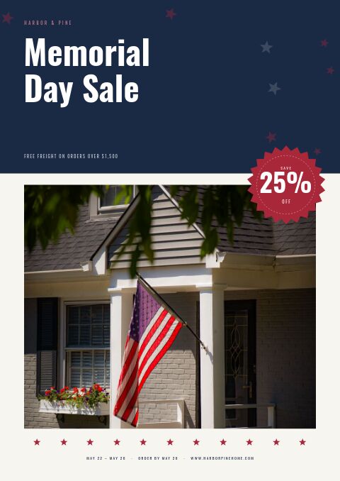 Memorial Day Sale — Cover · band page