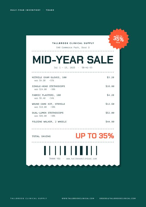 Mid-Year Sale — Cover · poster page