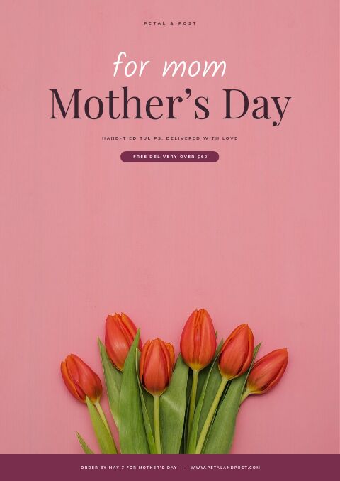 Mother’s Day catalog template cover