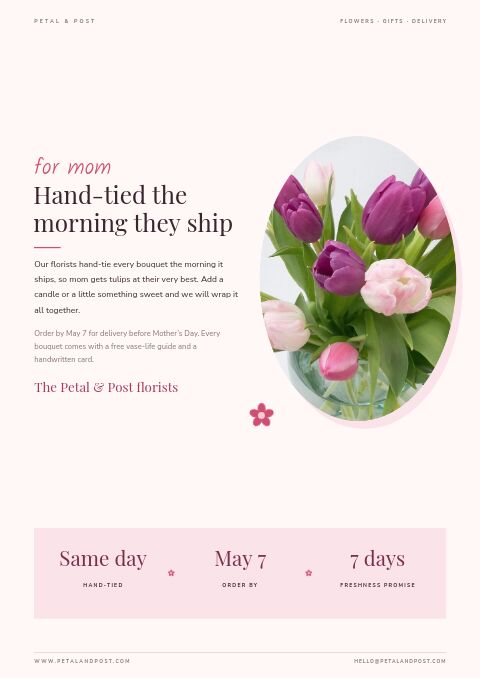 Mother’s Day — Welcome / About page