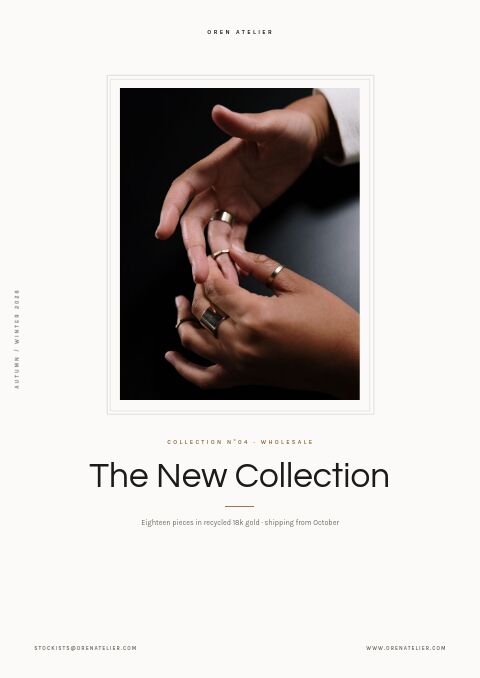 New Collection catalog template cover