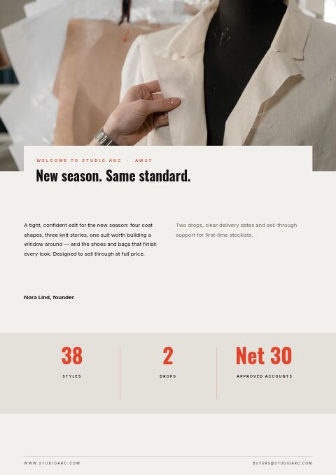 New Season — Welcome / About page