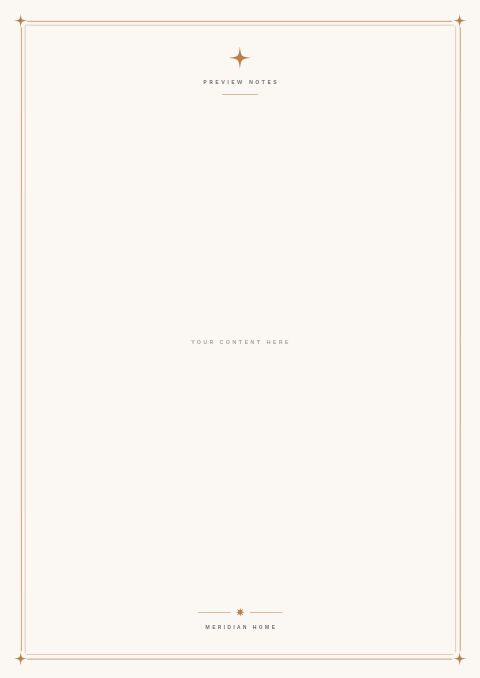 New Year Preview — Framed Blank page