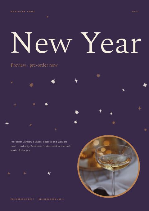 New Year Preview — Cover · poster page