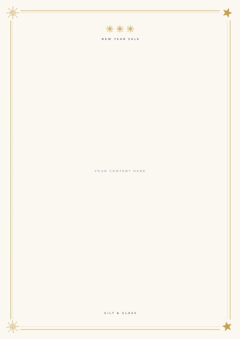 New Year Sale — Framed Blank page