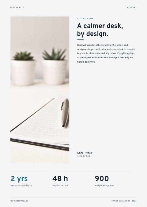 Office Collection — Welcome / About page