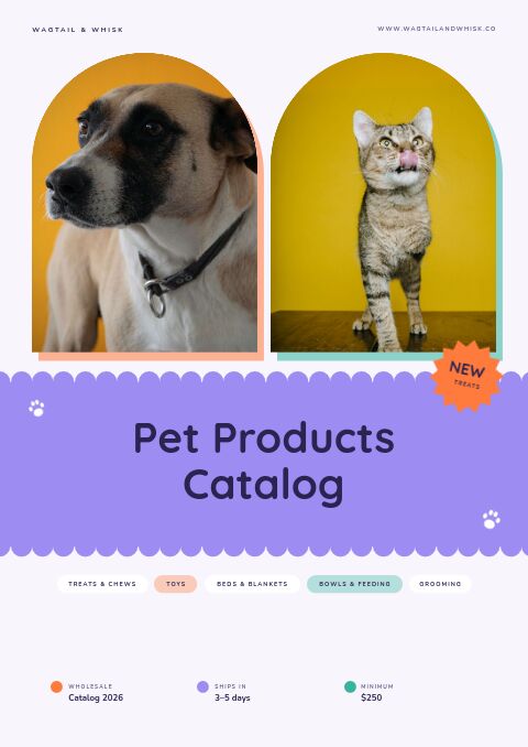 Pet Products Catalog — Cover · band page