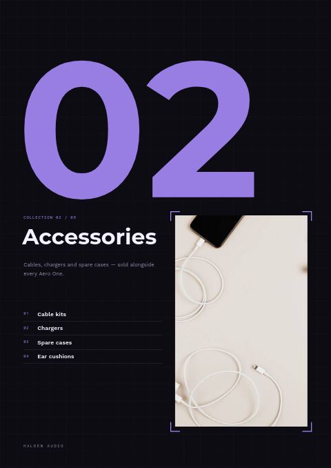 Product Launch — Collection Divider page