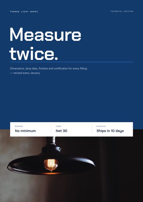 Product Specification Catalog — Cover · poster page
