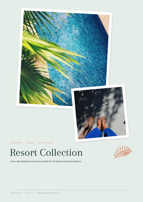 Resort Collection — Cover · poster page