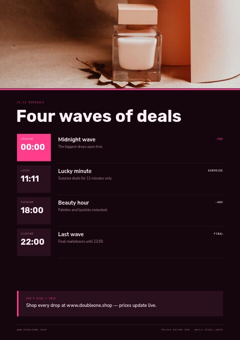 Singles’ Day 11.11 — Event / Launch page