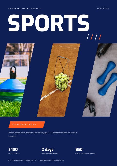Sports Catalog catalog template cover