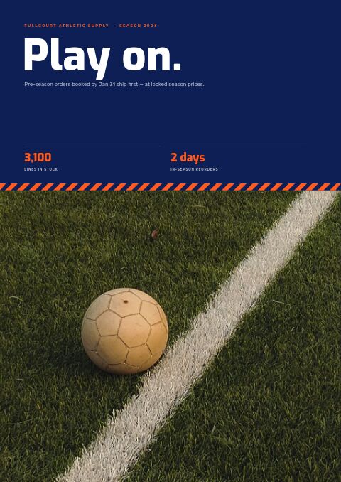 Sports Catalog — Cover · poster page