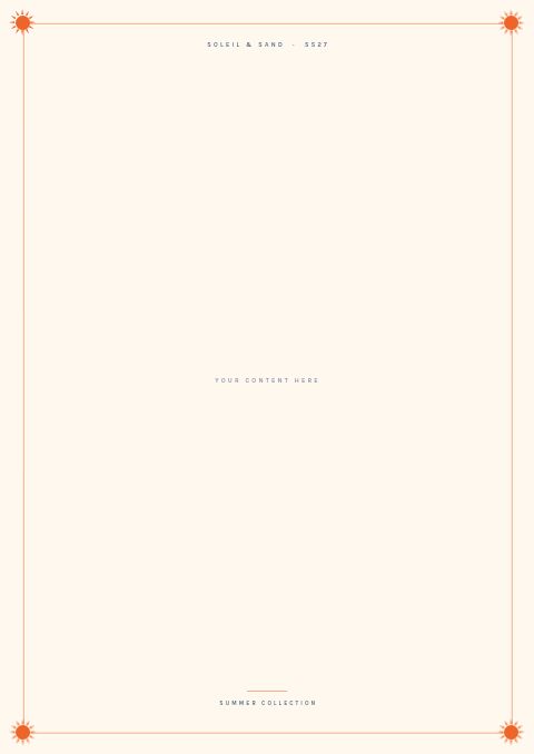 Summer Collection — Framed Blank page
