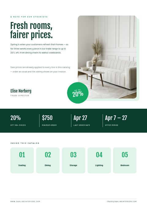 Up to 20% Off — Welcome / About page