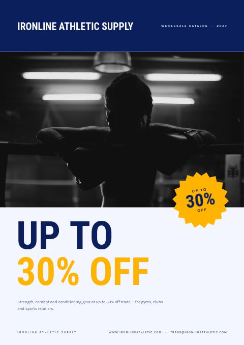 Up to 30% Off — Cover · band page