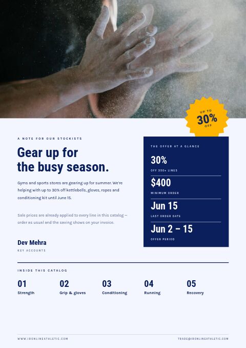 Up to 30% Off — Welcome / About page