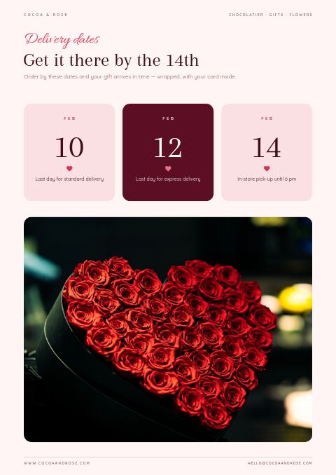 Valentine’s Day — Event / Launch page