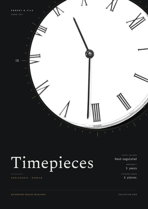 Watches Catalog catalog template cover