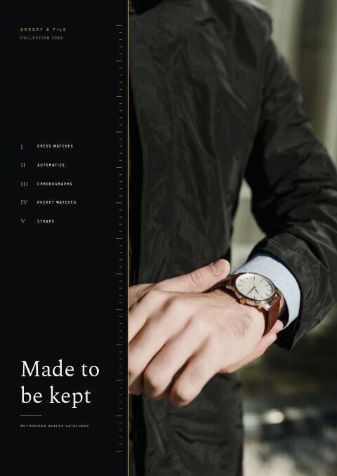 Watches Catalog — Cover · poster page
