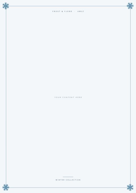 Winter Collection — Framed Blank page