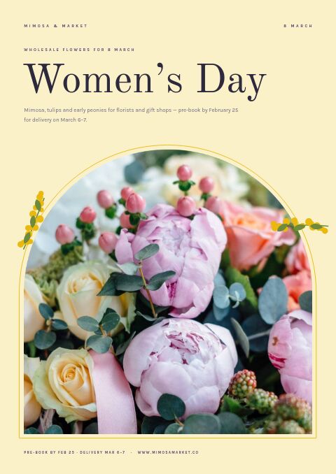 Women’s Day 8 March — Cover · band page