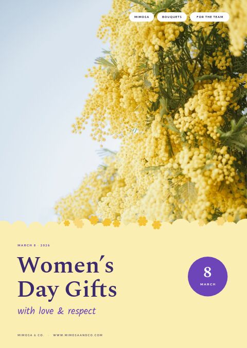 Women’s Day Gift Guide catalog template cover