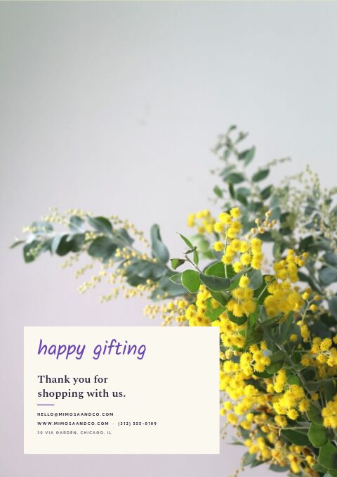 Women’s Day Gift Guide — Back Cover page