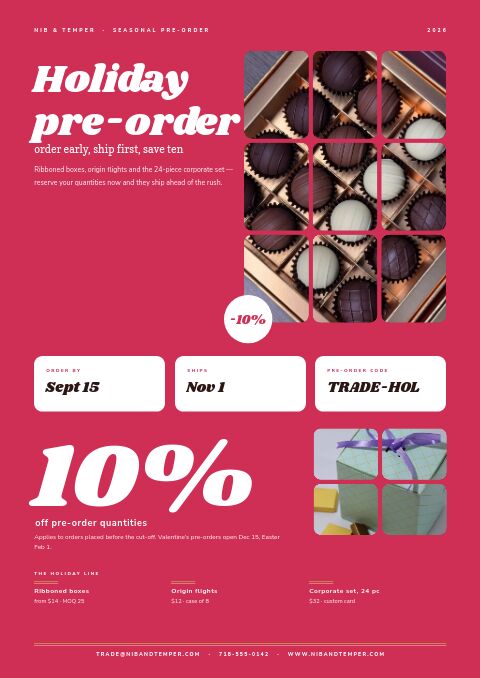 Chocolate & Confectionery — Promo / Sale page