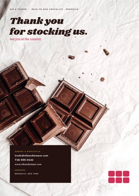 Chocolate & Confectionery — Back Cover page