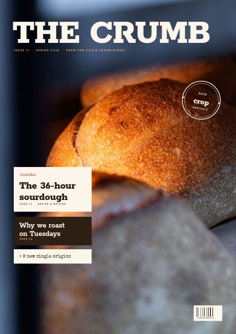 Coffee & Bakery — Cover · magazine page