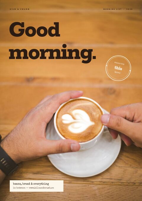 Coffee & Bakery — Cover · poster page
