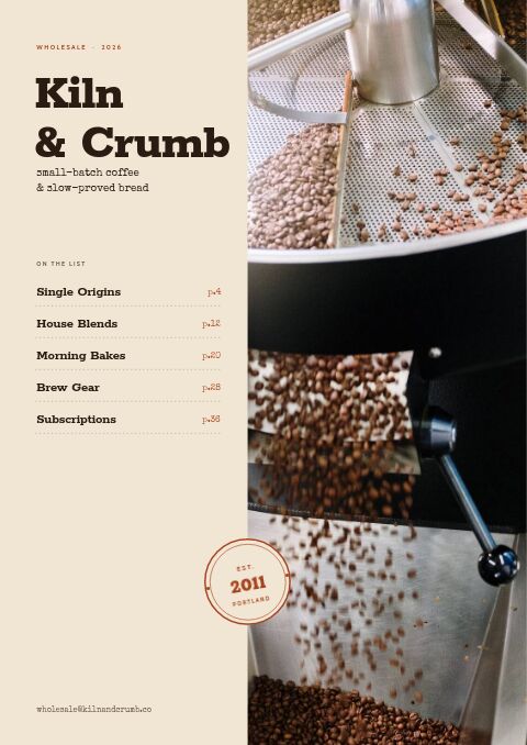 Coffee & Bakery — Cover · split page