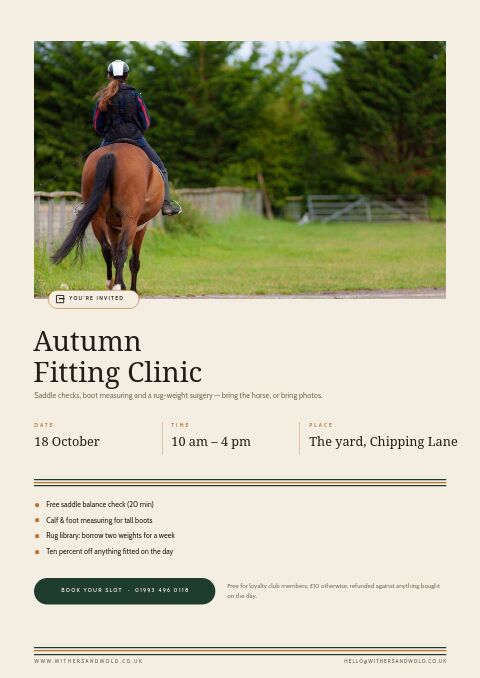 Equestrian & Country — Event / Launch page