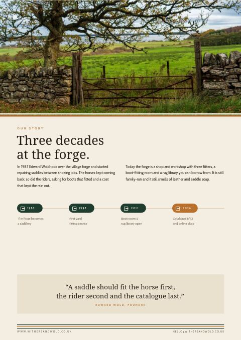 Equestrian & Country — Brand Story page