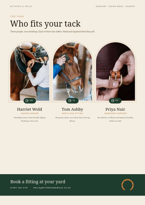 Equestrian & Country — Meet the Team page