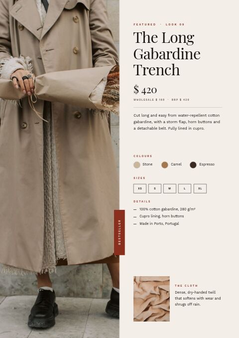 Fashion & Apparel — Featured Product page