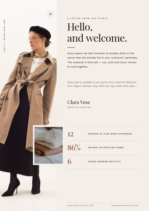 Fashion & Apparel — Welcome / About page