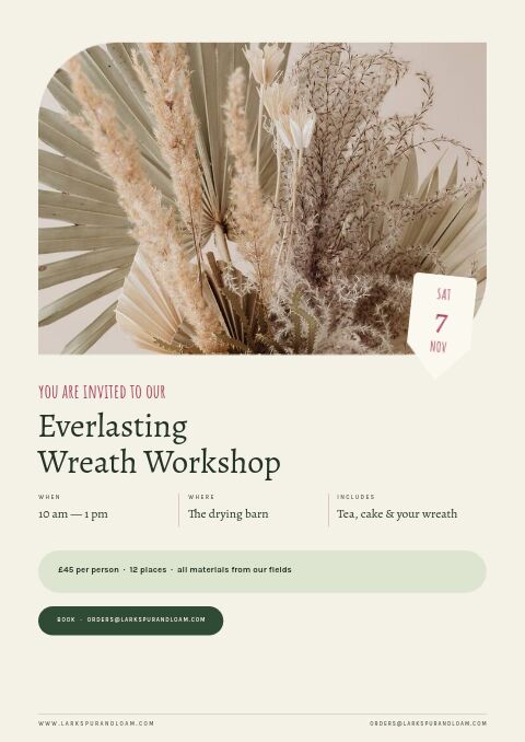Garden & Floral — Event / Launch page