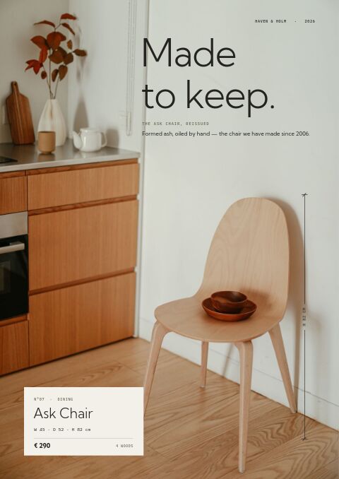 Furniture & Home — Cover · poster page
