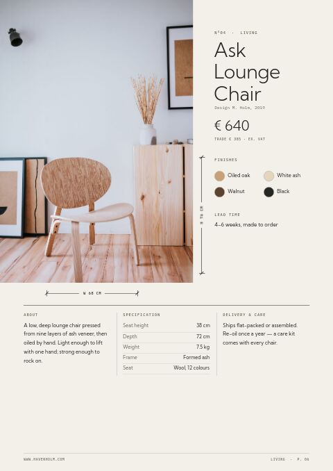 Furniture & Home — Featured Product page