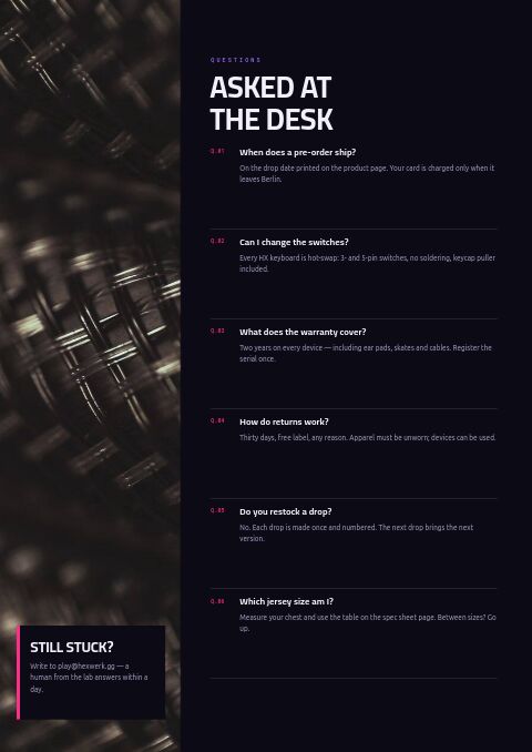 Gaming & Esports Gear — FAQ page
