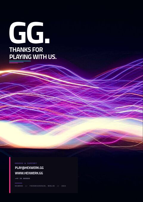 Gaming & Esports Gear — Back Cover page
