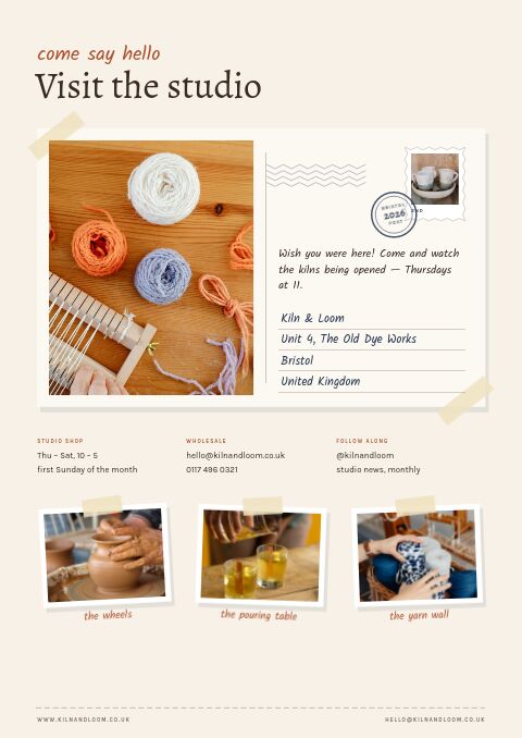 Handmade & Craft — Contact / Info page