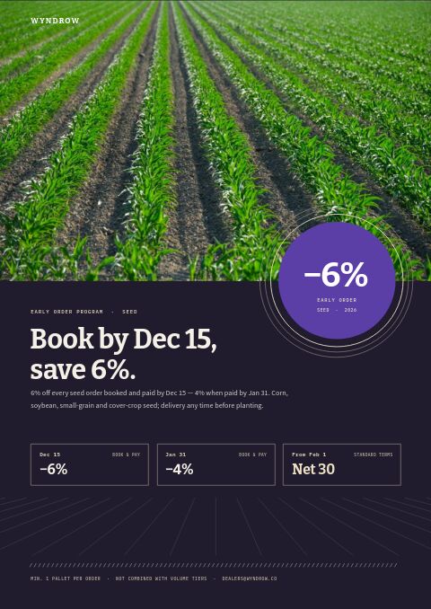 Agricultural Supplies Premium — Promo / Sale page