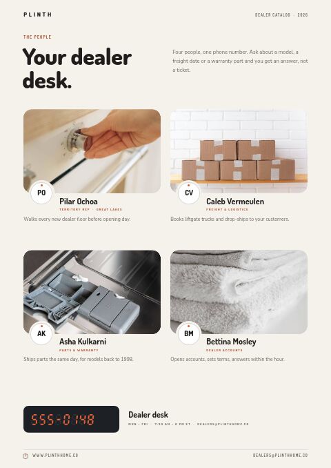 Appliances Premium — Meet the Team page