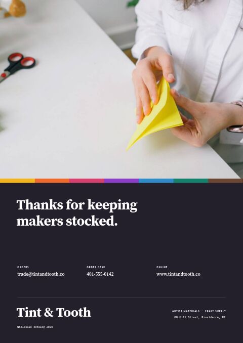 Arts & Crafts Premium — Back Cover page